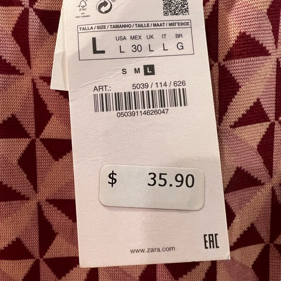 Zara midi dress -  NWT - Picture 3 of 4